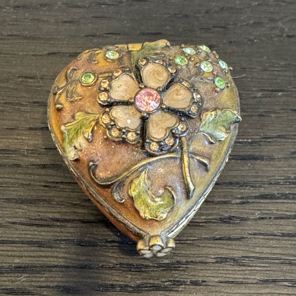 JAY STRONGWATER HEART PILL TRINKET BOX
